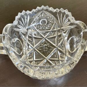 Elegant Clear Crystal Bowl